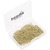 BEADIA 14K Gold Plated Bead Chains 1.5mm 5 Meters for Jewelry Making Findings