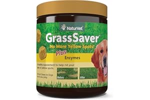 NaturVet 120 Count Grass Saver Soft Chews Jar with Enzymes for Dogs