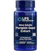Life Extension Water-Soluble Pumpkin Seed Extract, 60 Capsules | Promotes Prostate &amp; Urinary Tract Health, Supports Bladder Health for Men &amp; Women, Gluten-Free &amp; Non-GMO