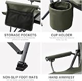 Ever Advanced Oversized Camping Chair 230kg Heavy Duty Wide Foldable Green view 7