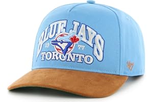 47 MLB Toronto Cooperstown Collection Break Wood Suede Hitch Adjustable Hat - Sky Blue