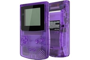 IPS Ready Upgraded eXtremeRate Clear Atomic Purple Replacement Shell Full Housing Cover Buttons for Gameboy Color – Fit for G