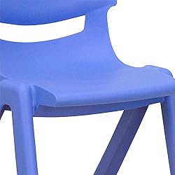 Flash Furniture Whitney Blue Plastic Stackable
