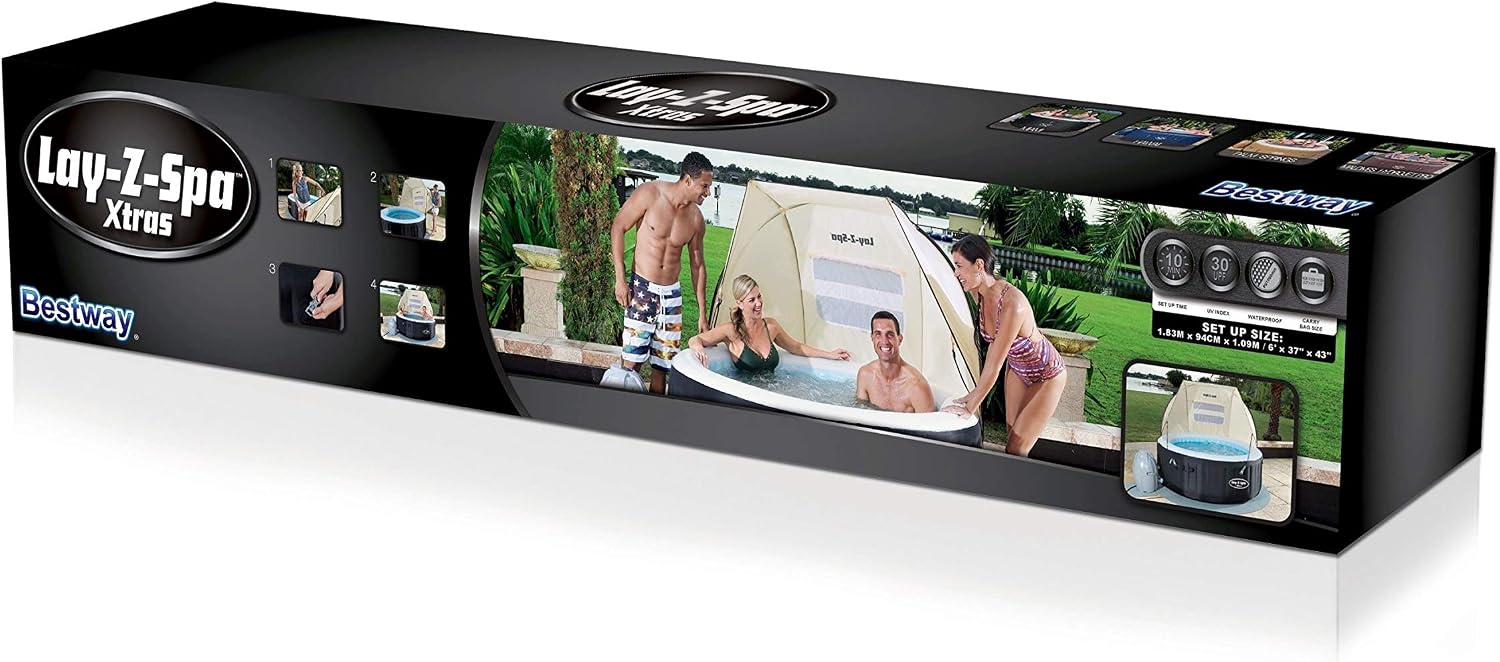Lay-Z-Spa BW58464 Hot Tub Canopy, Beige, 12 x 61 x 8 cm - Image 4