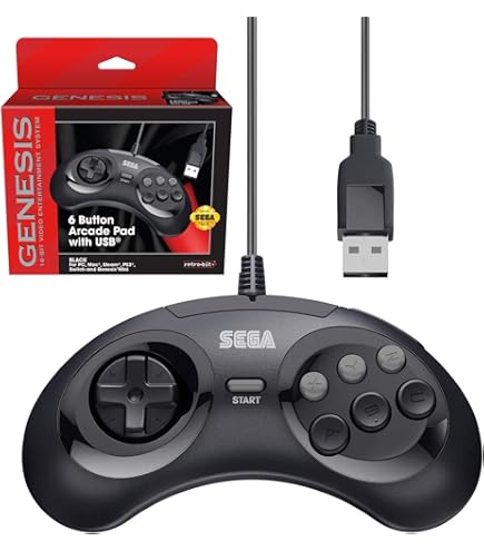 Amazon.com: Retro-Bit Official Sega Saturn USB Controller Pad