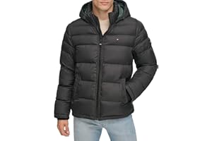 Tommy Hilfiger Men's Down Alternative Hooded Puffer Jacket (Standard and Big & Tall)