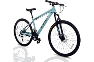 CYBIC Mountain Bike, Front Suspension Mountain Bike, 21-Speed Disc, Youth/Adult Mens Womens Trail Commuter City Bicycles