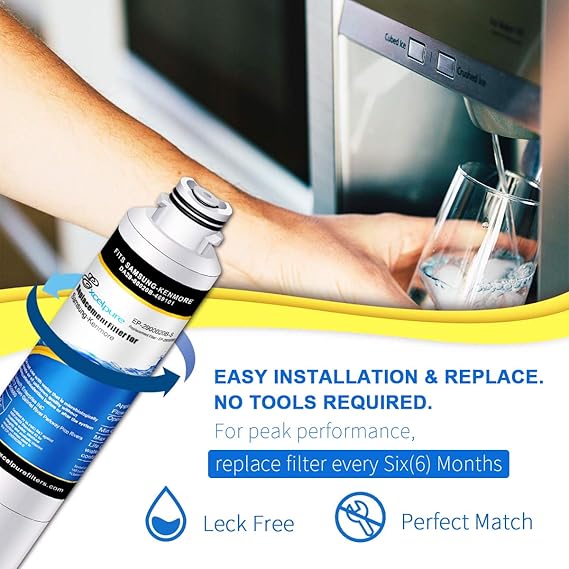 2-pack excelpure nevera filtro de agua cartucho de repuesto ...