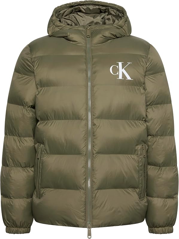 Herren Ls Ltwt Nylon Padded Hooded Puff Lv04rg513g Jacken (1 Stück), Beige (Dusty Olive), M