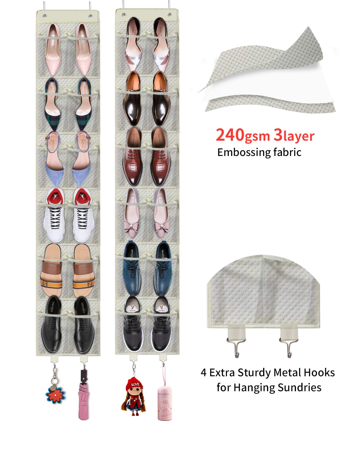 Best Narrow Over The Door Shoe Rack
