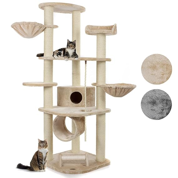 Happypet® CAT021 Cat Scratching Tree Medium Height 1.86 m Amazon.co.uk