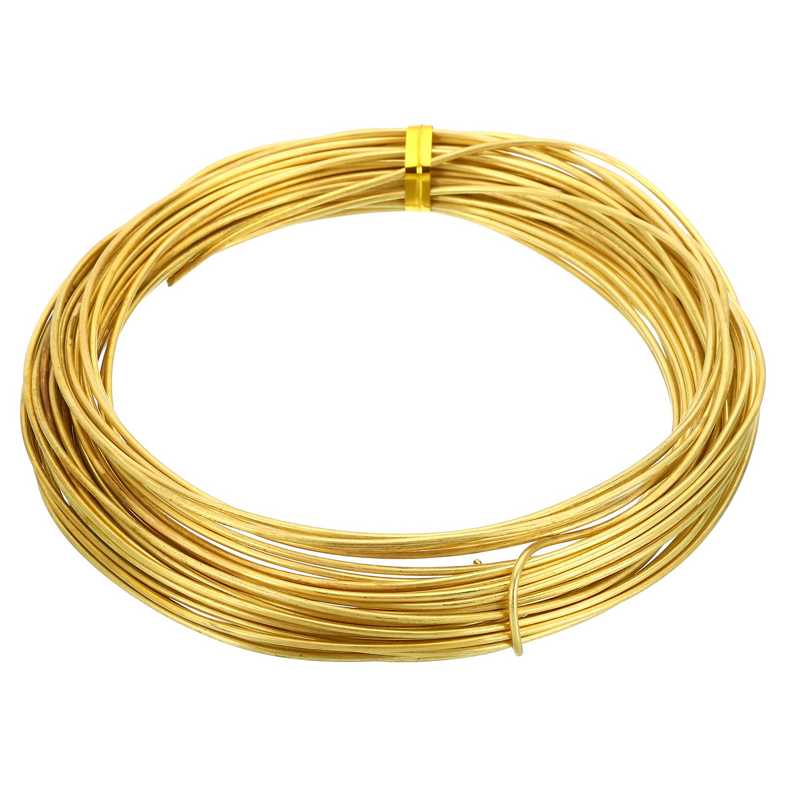 PATIKIL Half Hard Brass Wire, 1Pcs 16Gauge/1.2mm Diameter 10m/32.8ft Pure Craft Wire for Jewelry Making Beading Garden Plants