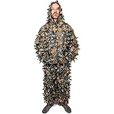 Arcturus 3D Leafy Ghillie Suit -1,000 Laser-Cut Leaves | Lightweight, Breathable Camouflage for Hunting, Paintball & Airsoft