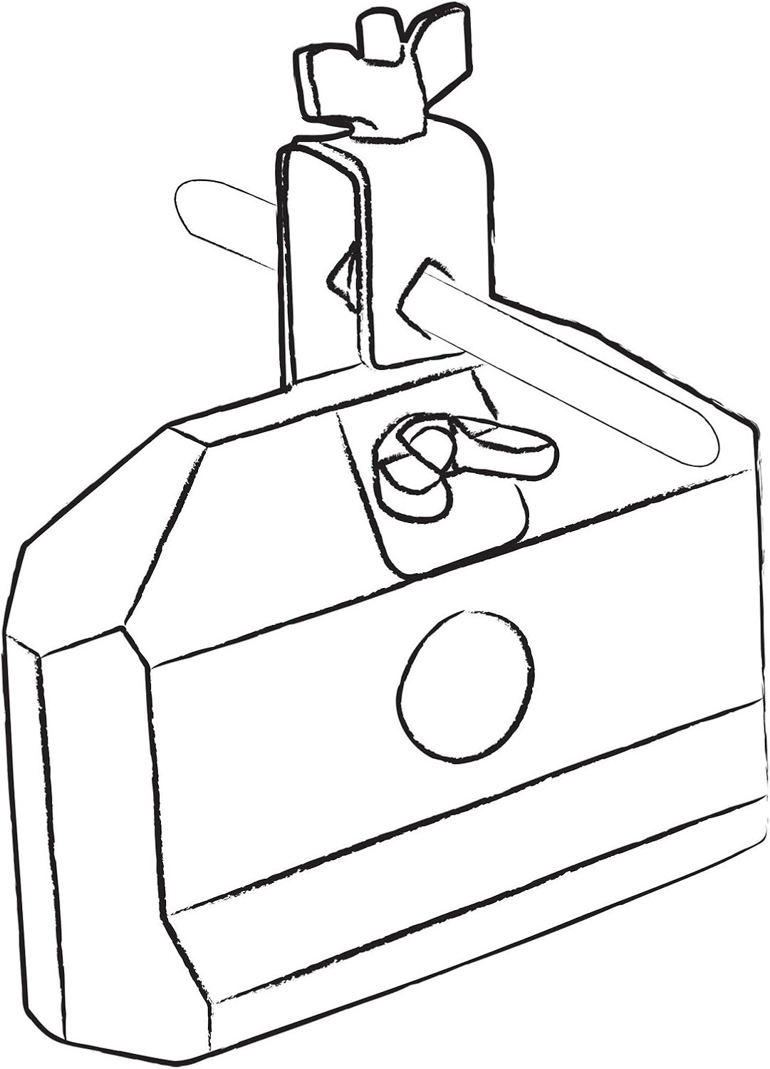 chord FLT-LPB-2 Low Pitched Plastic Block - Red - Image 4