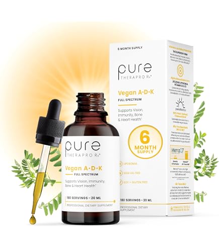 Amazon.com: Pure Therapro Rx Vegan D3 + K2, Bone & Heart Health