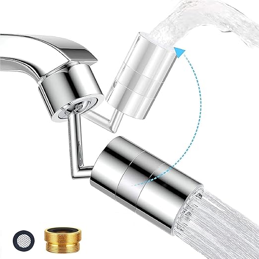 Tagve WaterSaving Kitchen Shower Faucet, SplashProof Head, 720 Degree