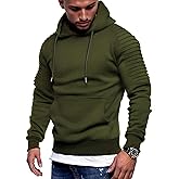 COOFANDY Mens Hoodie Casual Drawstring Athletic Hoodies Hooded Pullover Sweatshirts with Pocket