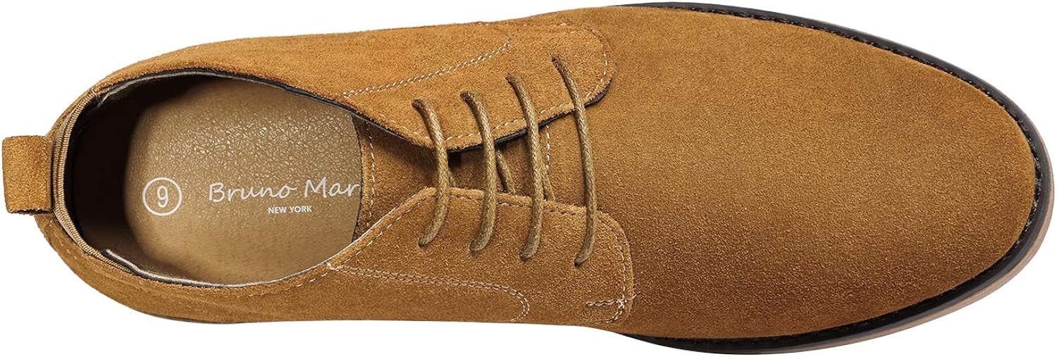 bruno marc new york men's classic original suede leather desert storm chukka boots