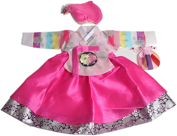 Korean Hanbok Girls Traditional Costumes Dress 1 14 Ages Birthday Party Hg0621