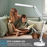 SKYLEO LED Desk Lamp with Clip and Base White 3 Modes 10 Brightness Levels view 6