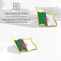 Algeria Flag Lapel Pin - Enamel Metal National