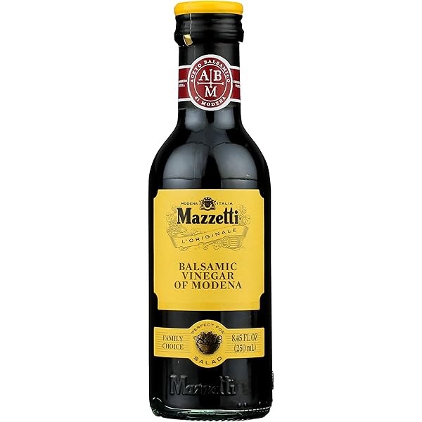 Mazzetti Organic Balsamic Vinegar Of Modena - Light & Zesty 8.45oz Bottles (2-Pack)