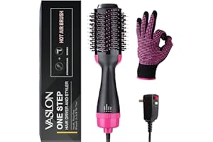 2025 New Updated VASLON One-Step Hair Dryer & Volumizer Hot Air Brush, 4-in-1 Hair Dryer Brush Styler for Straightening, Curl