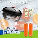 Chulovs Electric Jar Opener Black Automatic One-Touch Can Opener view 5