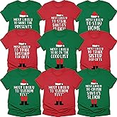 Matching Family Christmas Shirts, ELF Most Likely to Superlative T-Shirt, Funny ELF Christmas T-Shirts, Friends Groups Shirt Multicolor