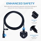 Keple 5m Figure 8 Power Lead C7 Mains Cable UK Plug for PS5 PS4 Xbox TV Printer view 3