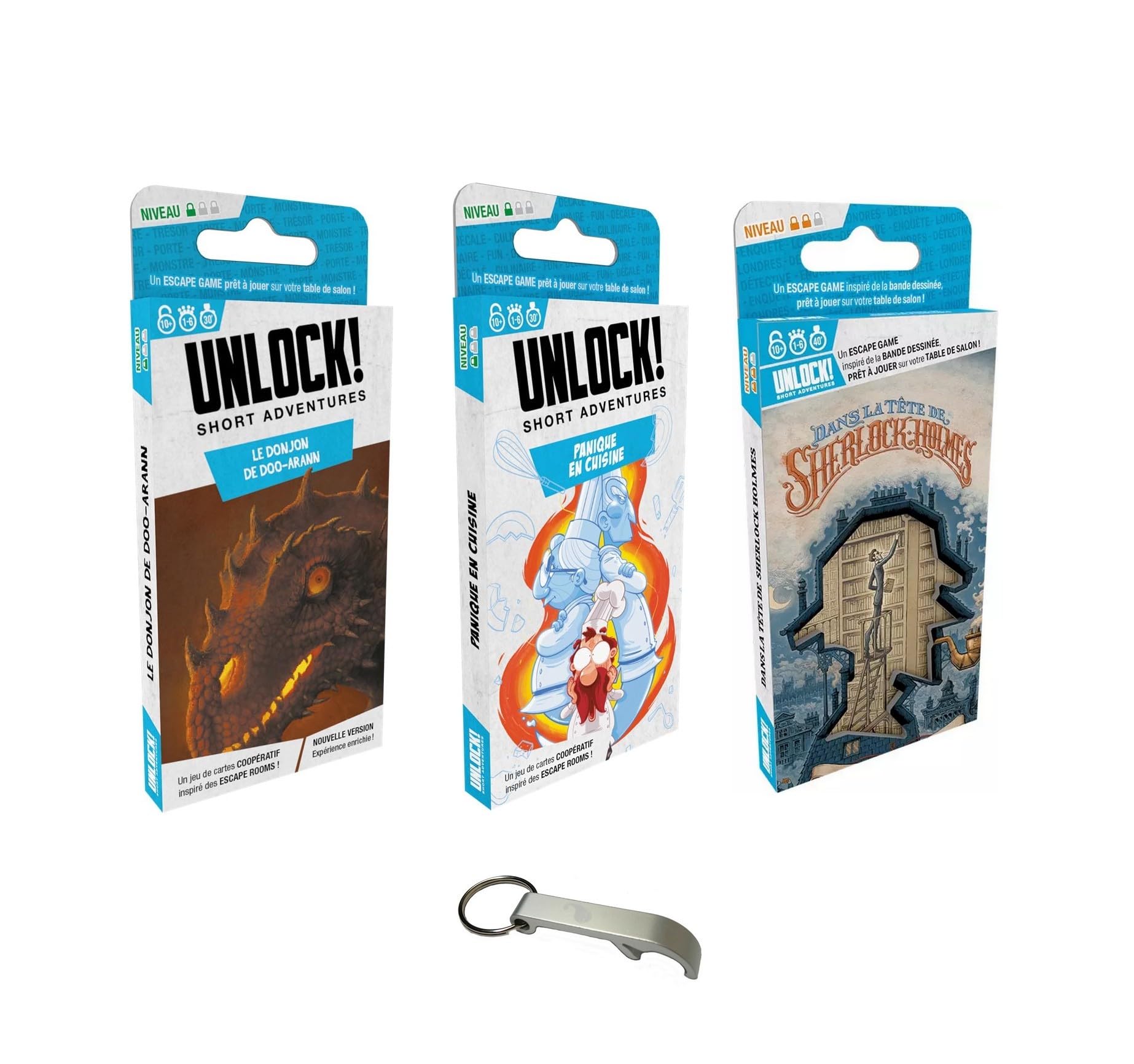 Blumie Shop Set of 3 Unlock Short Adventures Mr Schrödinger's Cat + Panic in the Kitchen + Doo-Arann's Dungeon + 1 Blumie Decap (Cat + Kitchen + Doo)