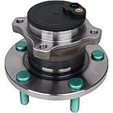 PAROD 512347 Rear Wheel Hub Bearing Assembly Compatible with 2004-2013 Mazda 3, 2009-2013 Mazda 3 Sport, 2006-2017 Mazda 5, 5 lugs w/ABS