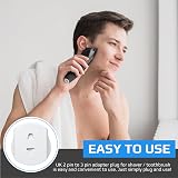 Keple UK 2 Pin to 3 Pin Shaver Toothbrush Adaptor Plug White view 5