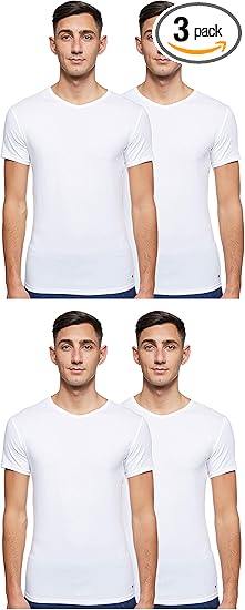 Amazon Tommy Hilfiger 3 Packプレミアムvネックメンズtシャツ ホワイト Us サイズ L カラー ホワイト Tシャツ カットソー 通販