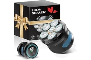 UYTHUMIDID Electric Razors for Women, Electric Shaver for Women Legs, Painless Hair Remover with 6D Magnetic Head, Flawless Body Shaver for Lady, Blue