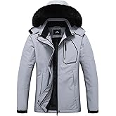 MOERDENG Women's Insulated Snow Ski Jacket Warm Winter Coat Waterproof Snowboarding Jacket Softshell Hiking Winter Jacket