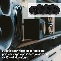 64 Pcs Rubber Isolation Pads Thick Rubber Washers