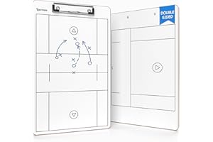 Scribbledo Lacrosse Dry Erase Board for Coaches 15x9 Inch Lacrosse Whiteboard Coaching Supplies Clipboard Lacrosse Accessories Making it The Perfect Coach Gifts