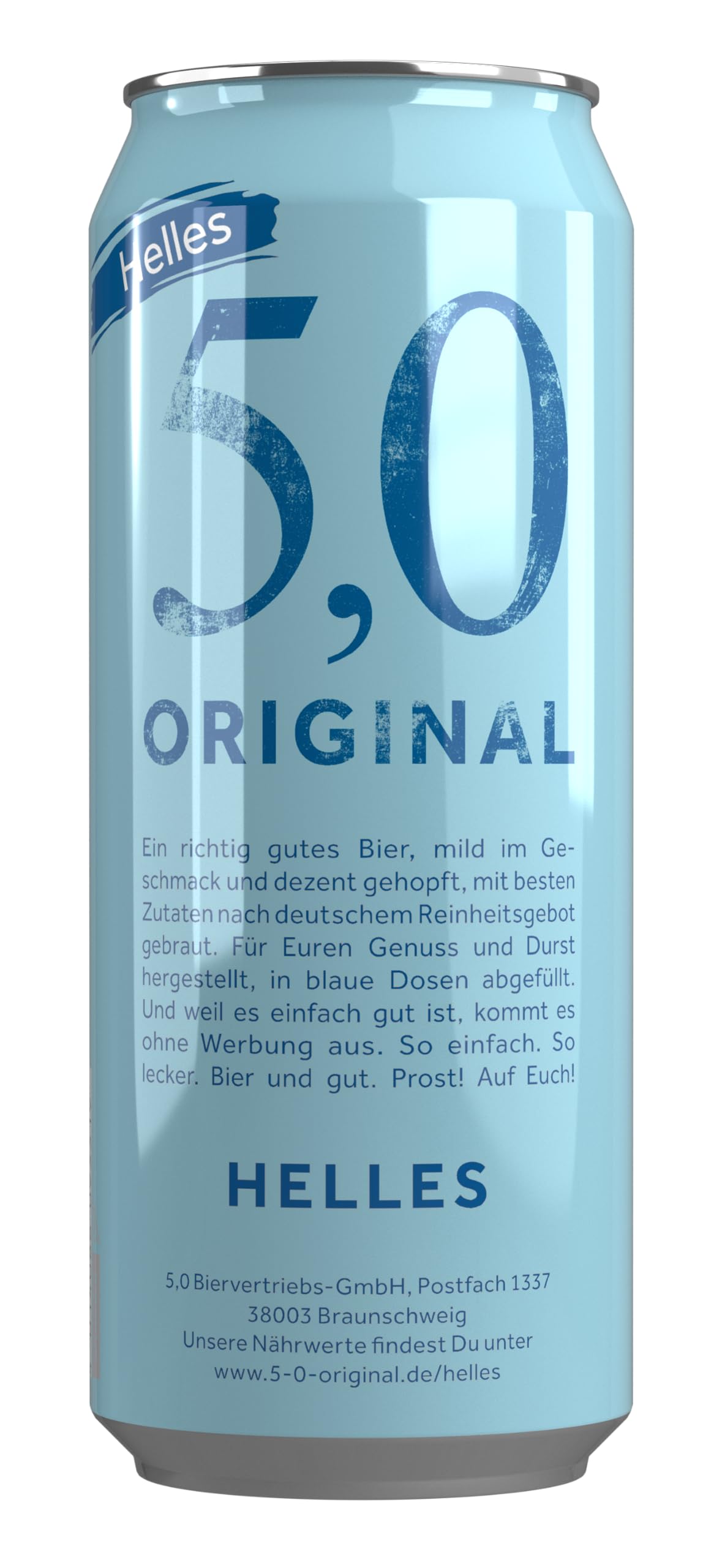 5,0 Original Helles, 24er Dosentray, EINWEG (24 x 0,5l) 2