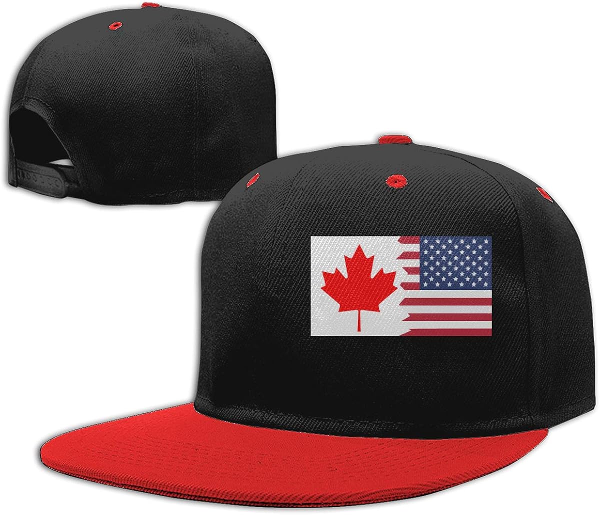 Toddler Boys Baseball Cap Canada USA Flag Cotton Snapback