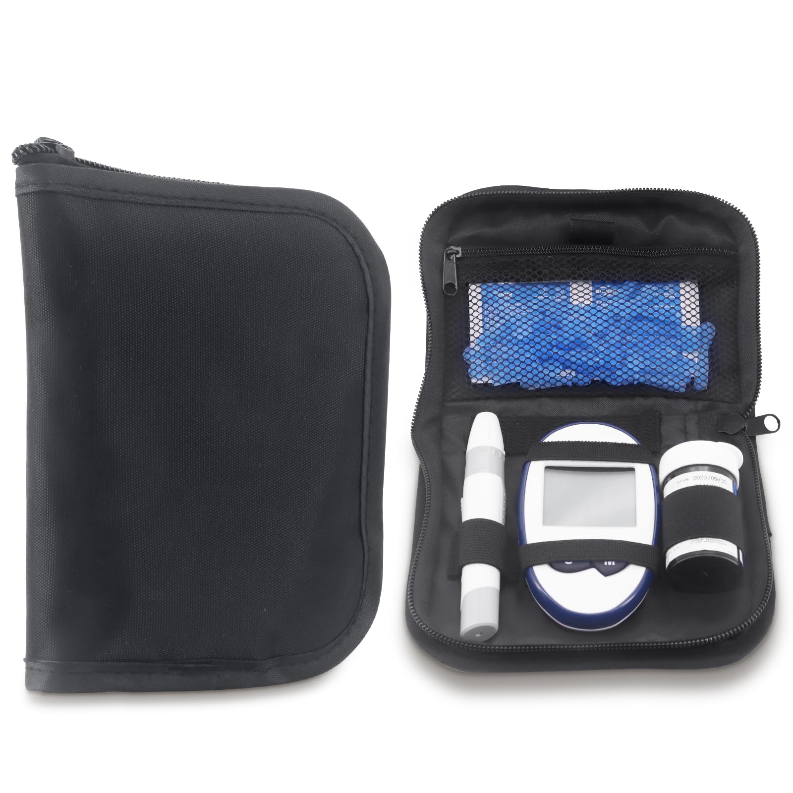 Diabetes Travel Case, Diabetic Organizer Carrying Case Kit, Glucose Monitor Case, Blood Glucose Meter Storage Bag, Diabetic Supplies Carrying Case, Diabetic Bags for Supplies