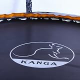 KANGA 6ft Trampoline with Enclosure, Ladder & Anchor Kit (Curved) Round view 6