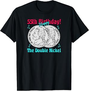 Double Nickel 55th Birthday Born in 1971 T-Shirt