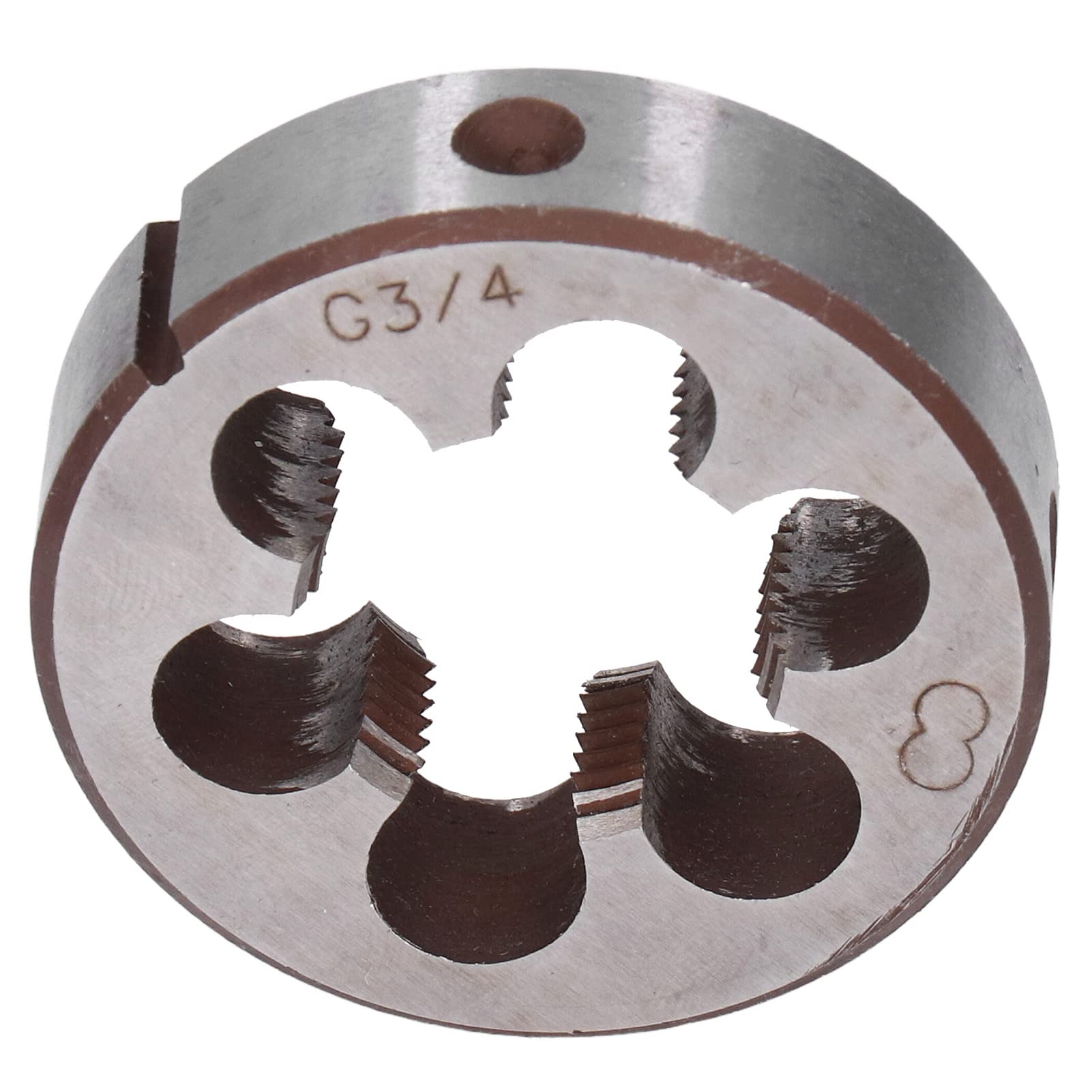 Nimomo Pipe Die G3/4 Pipe Die Round Cylindrical Straight Screw Thread Die for Tap G3/4 Threading Hand Tools
