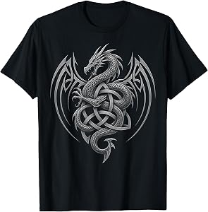 Tribal Celtic Knot Dragon T-Shirt