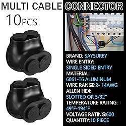 Saysurey 10 Pcs Insulated Multi Cable Connectors 2