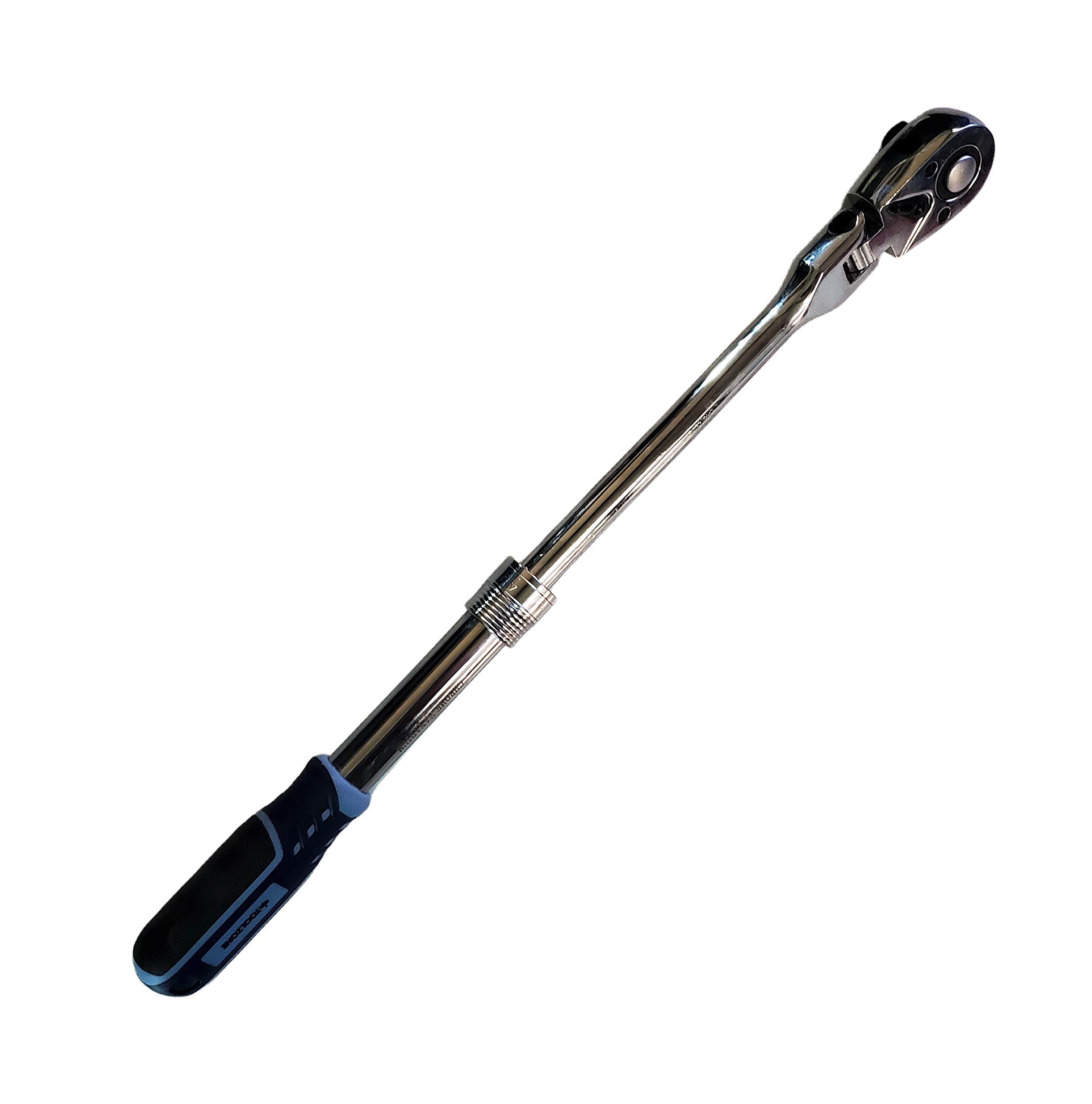 Toolzone 3/8" Drive Extending Flexi Head Ratchet Softgrip