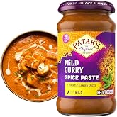 Patak&rsquo;s Mild Curry Spice Paste - Mild Indian Cooking Paste with Freshly Ground Spices - Ideal for Chicken, Vegetables, and One-Pot Meals - Warm Aromatic Curry Base - 10oz Jar (Pack of 1)