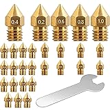 24pcs 3D Printer Extruder Nozzles,Ender 3 MK8 Brass