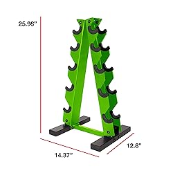 CAP Barbell A-Frame Dumbbell Weight Rack, Green